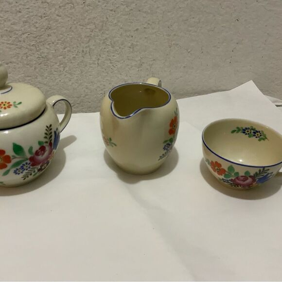 Seltmann Weiden Old Bavaria Porcelain Tea Set Hand Painted Folk Art (7 pcs) - Picture 15 of 16